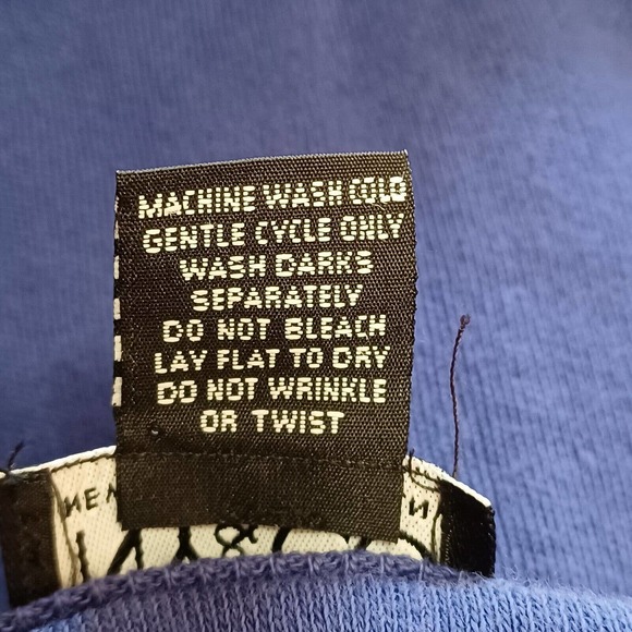 Vintage NY&CO Women's XL Tunic Sweater Stripe Blue Round Neck Side Vents NEW - Picture 4 of 8